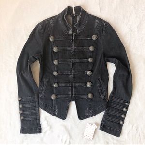 Fitted Military Denim Jacket | Poshmark